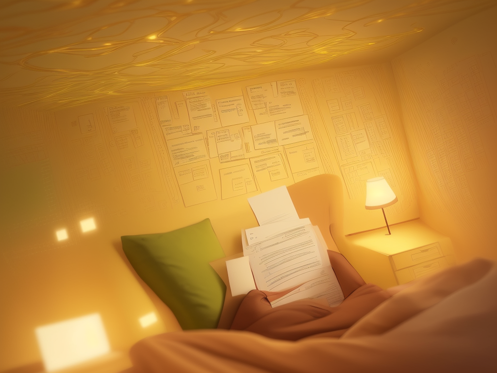 A warm bedroom with soft light, representing the concept of home as sanctuary